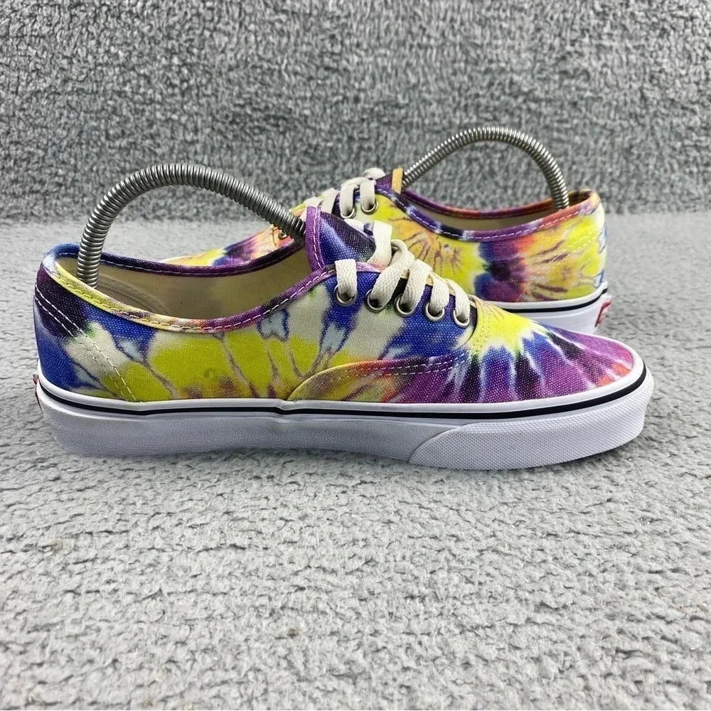 VANS SHOES Authentic Washed‎ Tie Dye True White Womens 9.5 Skate Mens 8 Lace Up - Picture 9 of 15